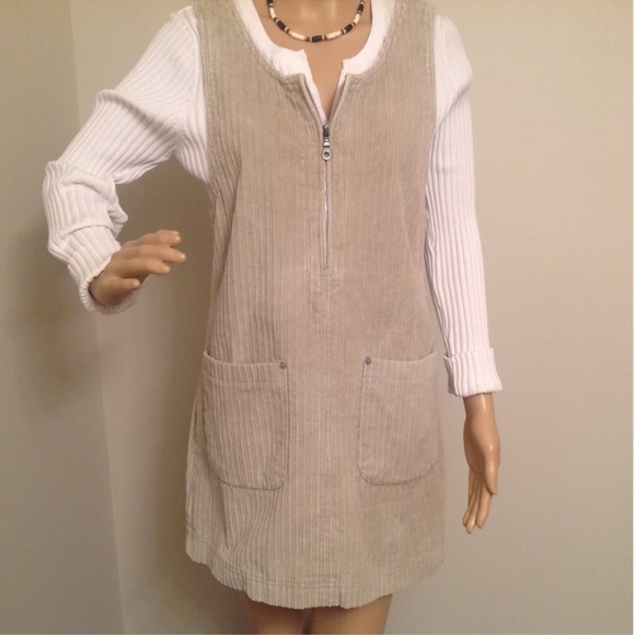 PALMETTOS Dresses & Skirts - VINTAGE TAN CORDUROY JUMPER MEDIUM